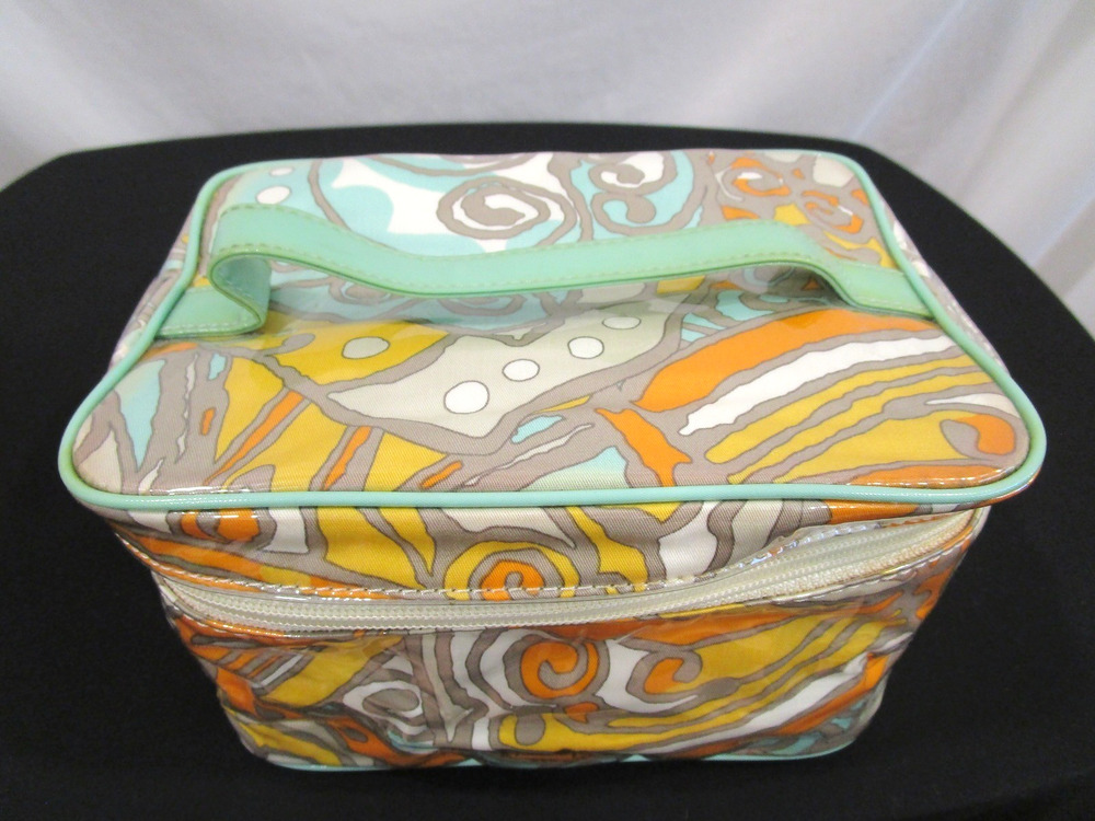 Kate Spade Natalie Multicolor Cosmetic Makeup Toiletries Travel Case Bag